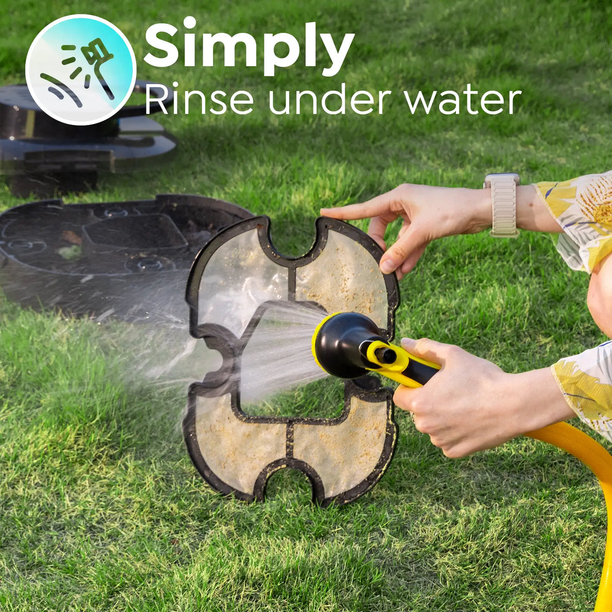 Talosbo S1 Cordless Robotic Pool Cleaner Automatic Pool Vacuum for Above-Ground Flat Pools,80 Mins Runtime
