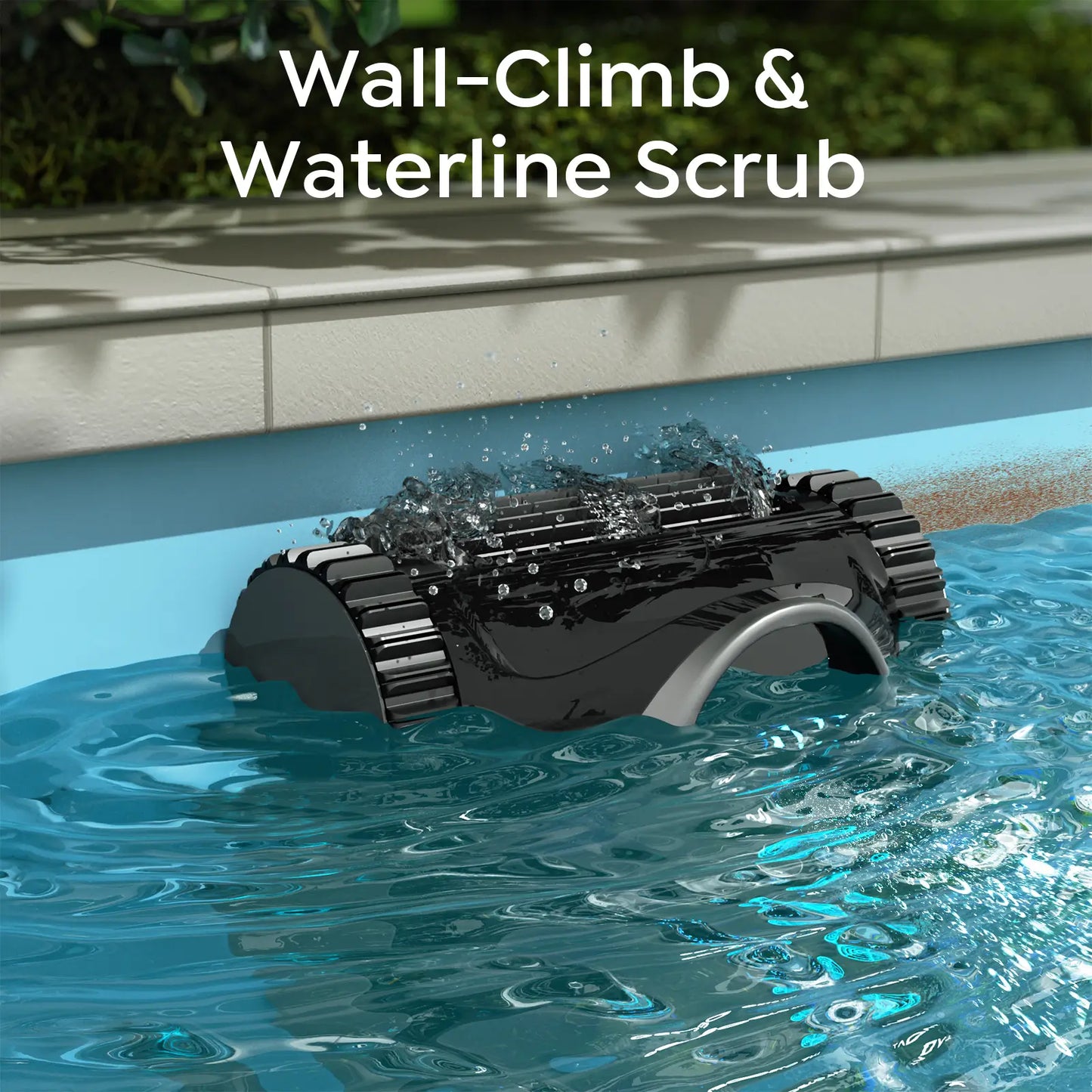 Talosbo C1 Cordless Robotic Pool Vacuum Cleaner with Wall Climbing, Waterline Cleaning, App Control, 180-Min Runtime for Inground Pools