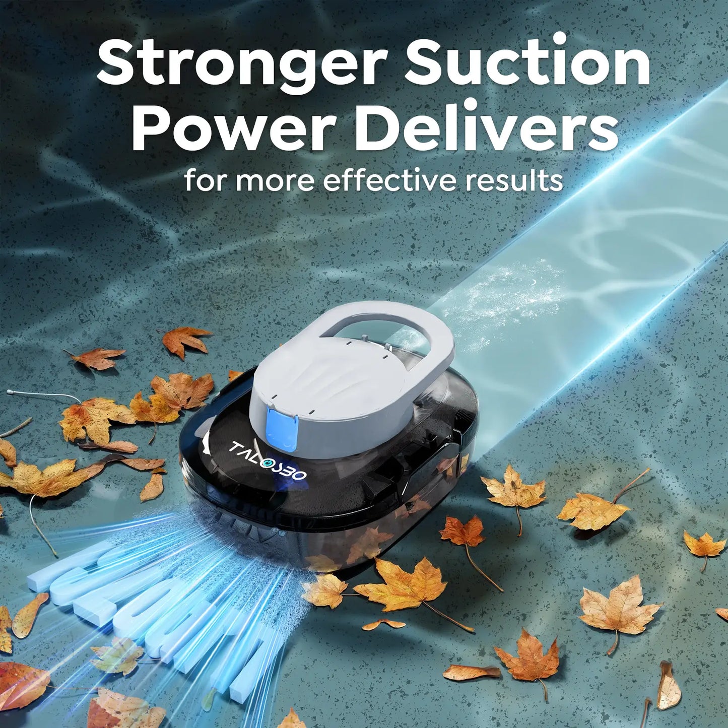 Talosbo S1PRO Cordless Robotic Pool Cleaner -Black White