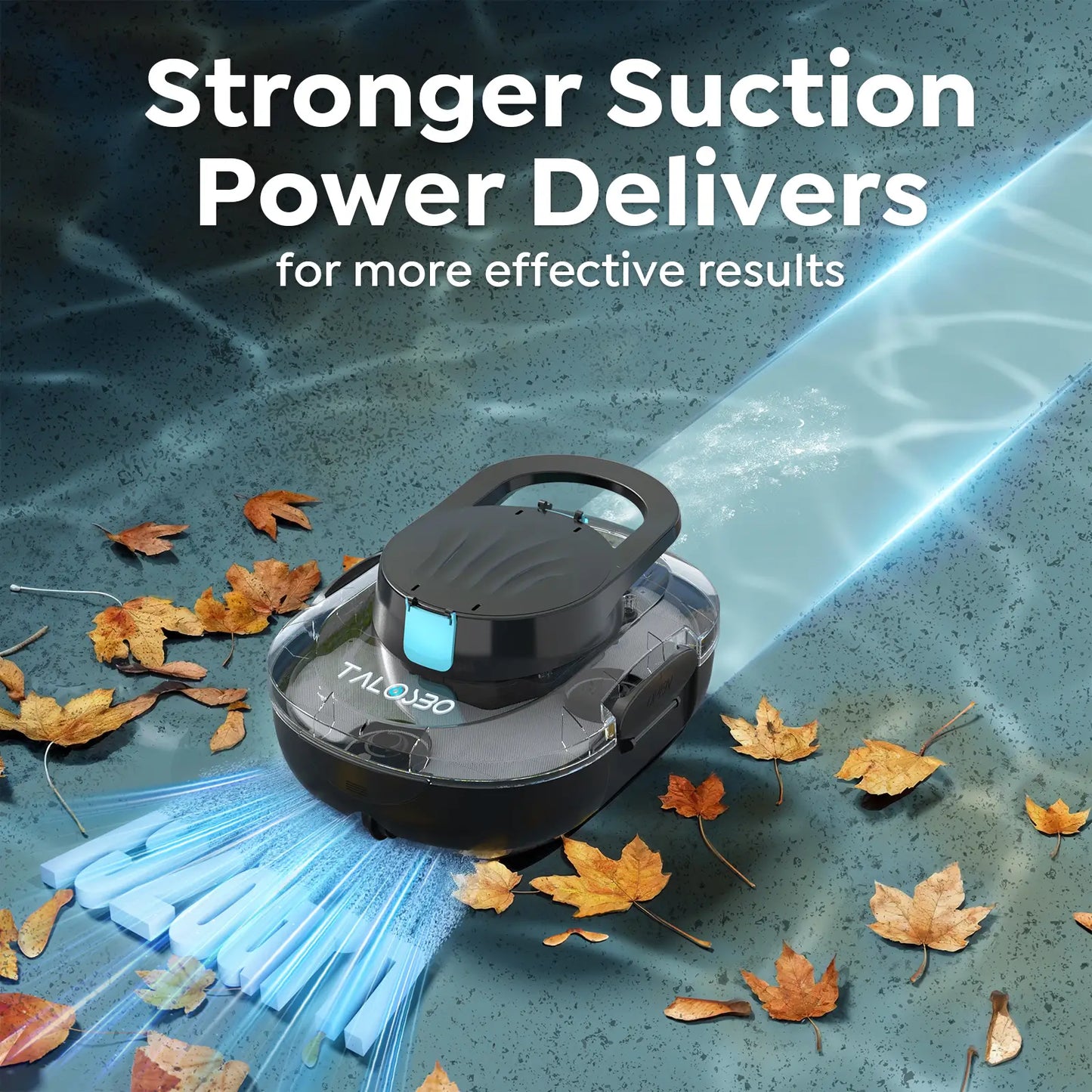 2026 TALOSBO S1 Pro Max Cordless Pool Cleaner – Dual Motor Suction, 130-Min Runtime, Fast Charging, Large-Capacity Filter Basket & Smart Self-Parking for Above-Ground Pools
