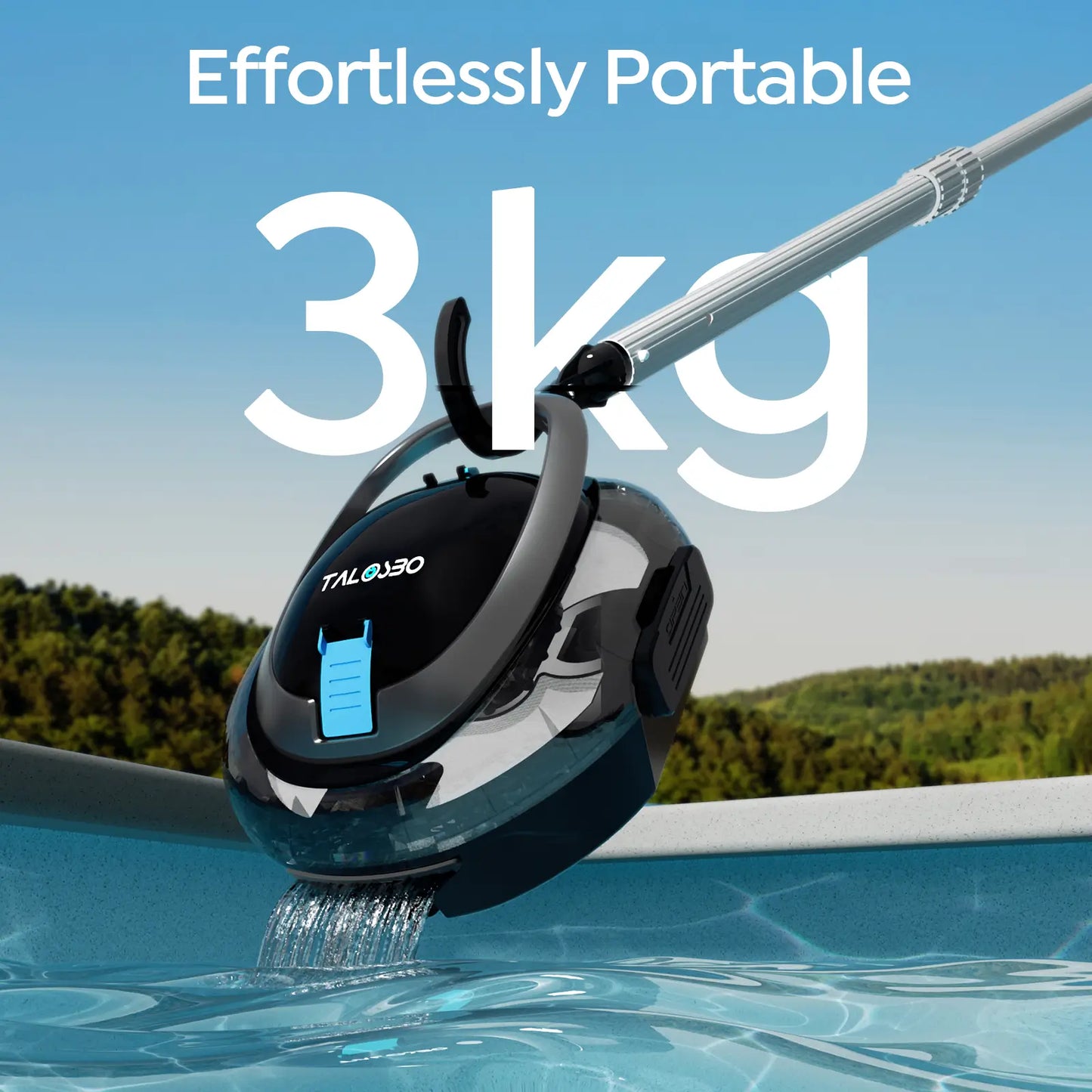 Talosbo S2 Cordless Robotic Pool Cleaner -Black